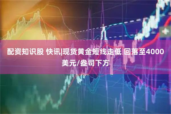 配资知识股 快讯|现货黄金短线走低 回落至4000美元/盎司下方